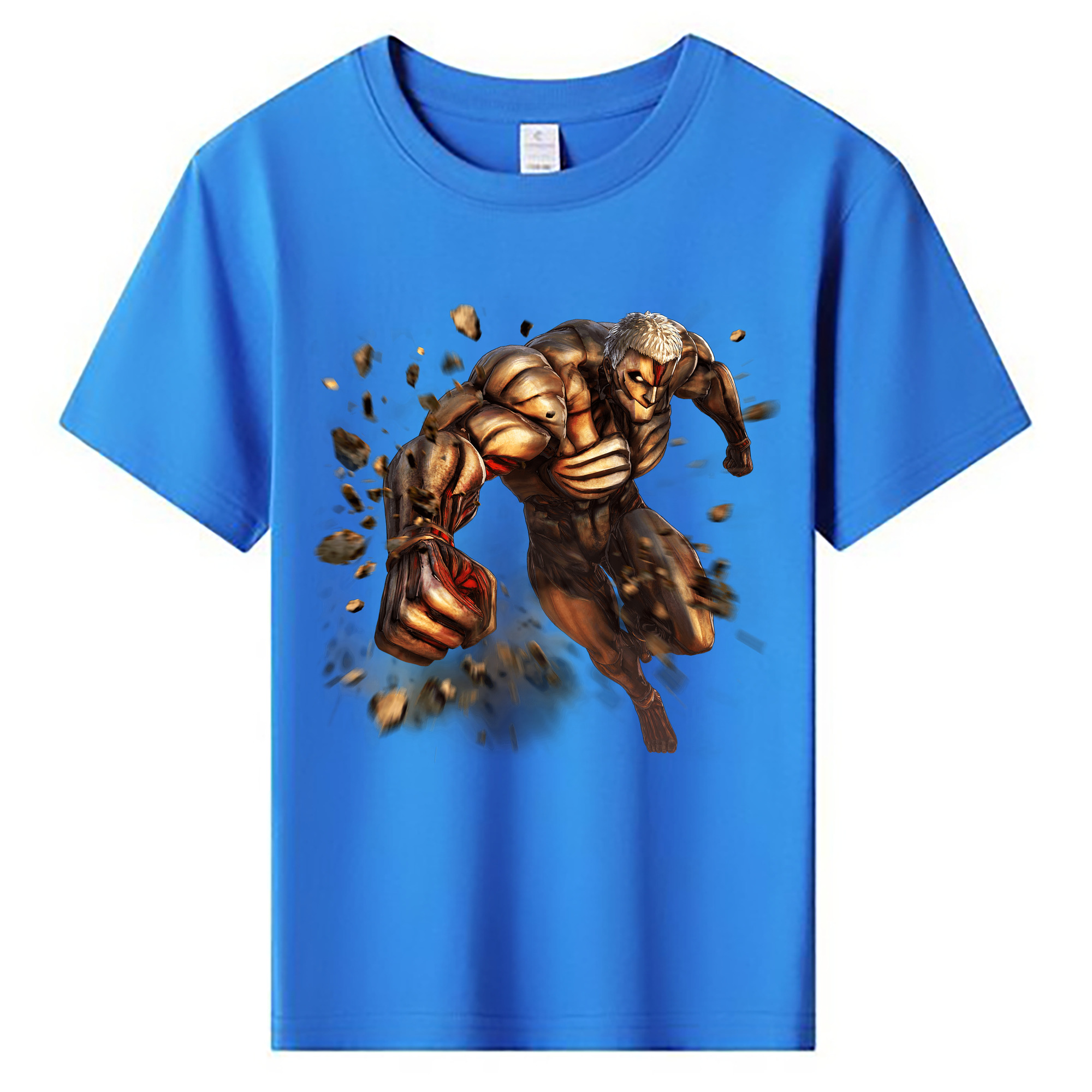 （画像用） 進撃の巨人 Attack on Titan 綿100％キッズTシャツ（フロントプリント）